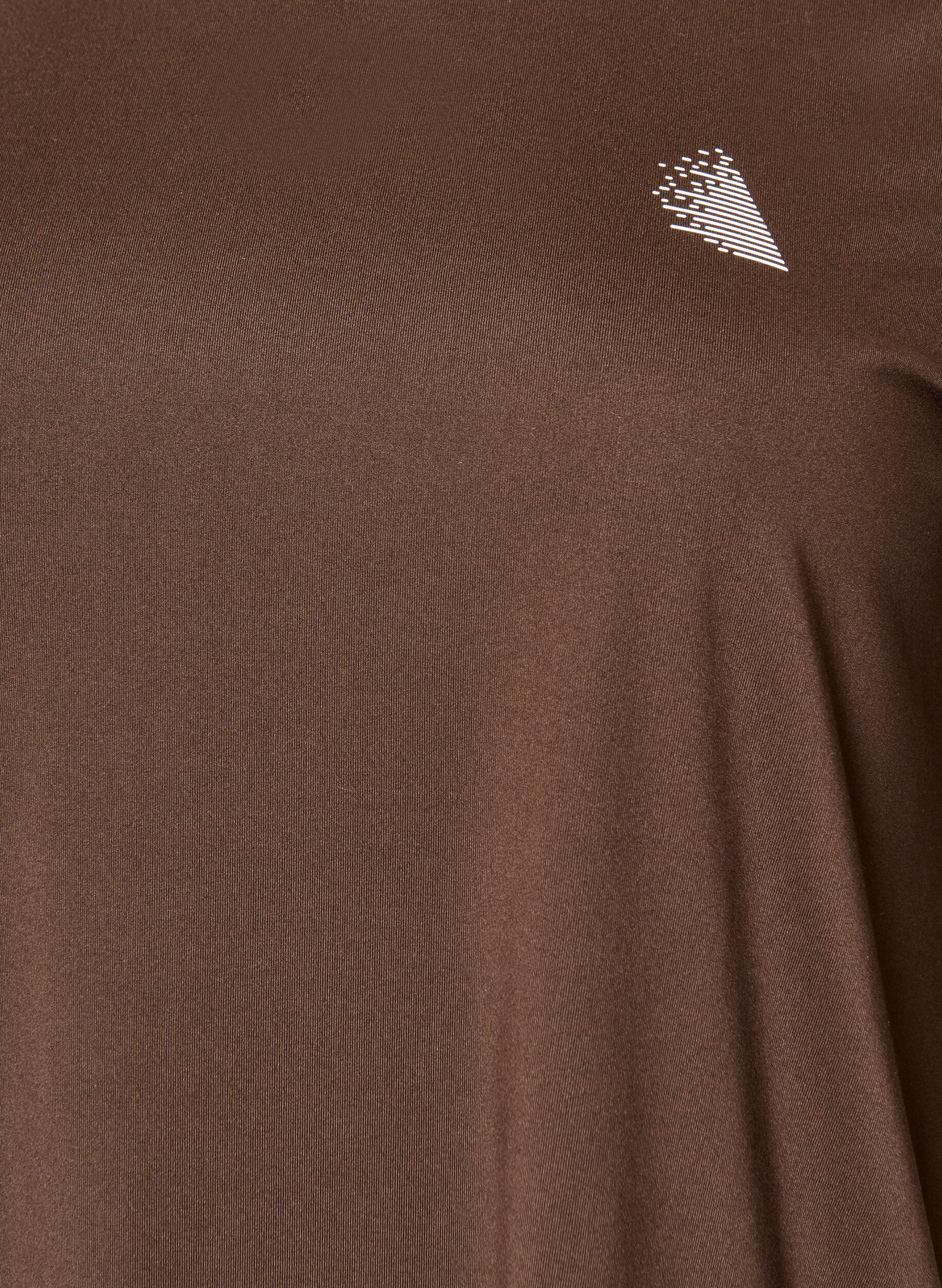 ZizzifashionSports top with 3/4 sleeves, Brown, Packshot image number 2