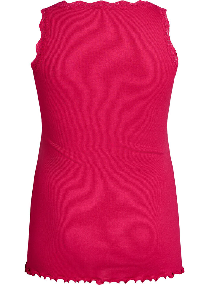 Top with lace trim, Pink, Packshot image number 1