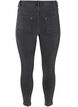 Cropped Amy jeans with zipper detail, Grey, Packshot image number 1