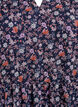 Tunic with floral print and glitter threads, Blue, Packshot image number 2
