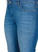Emily jeans with regular waist and slim fit, Blue denim, Packshot image number 2