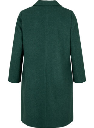 Coat with buttons and pockets, Trekking Green Mel, Packshot image number 1