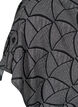 Short-sleeved blouse with print, Black Grey Graphic , Packshot image number 4