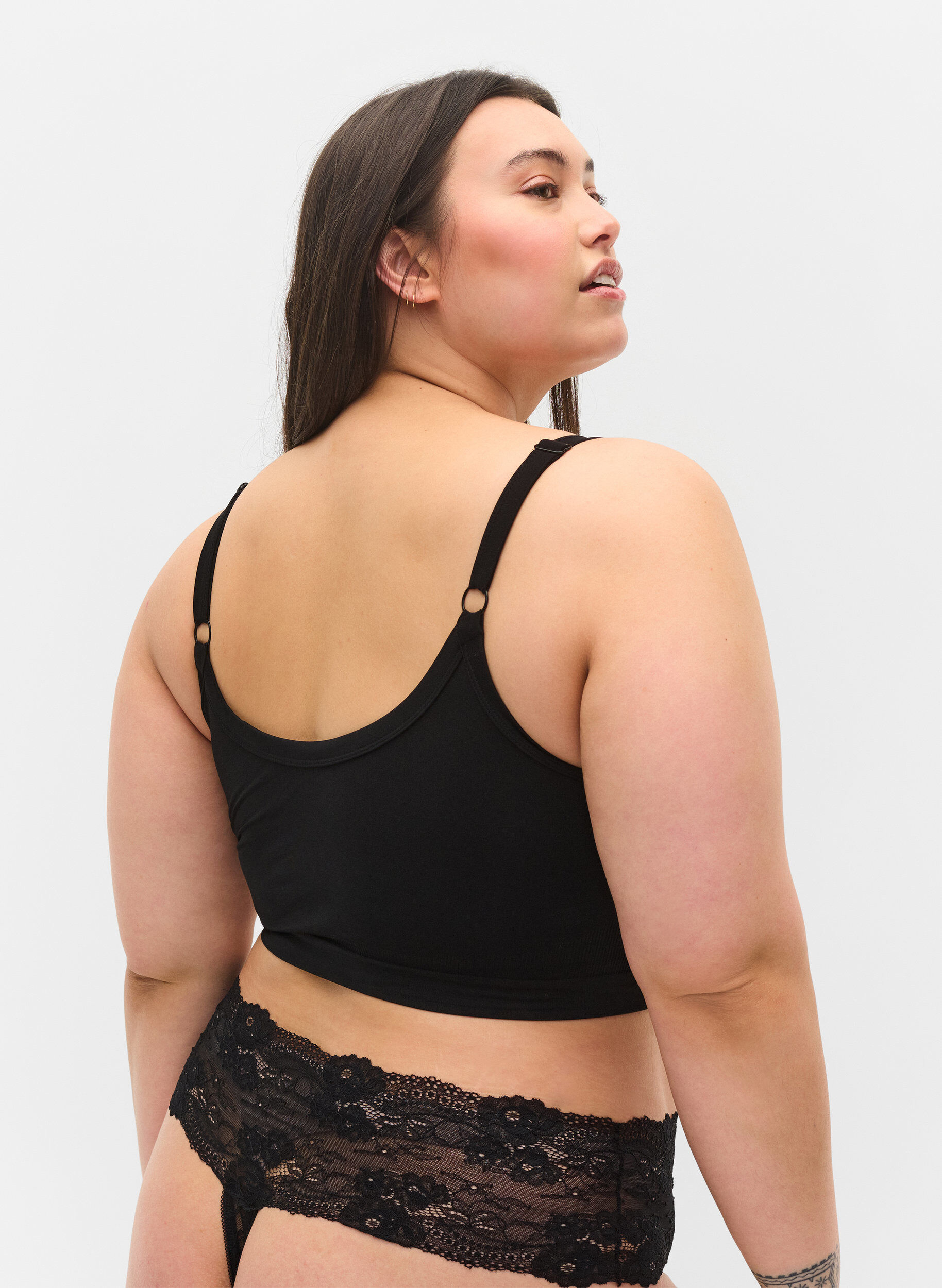 Zizzifashion 	 2-pack thong, Black, Model image number 1