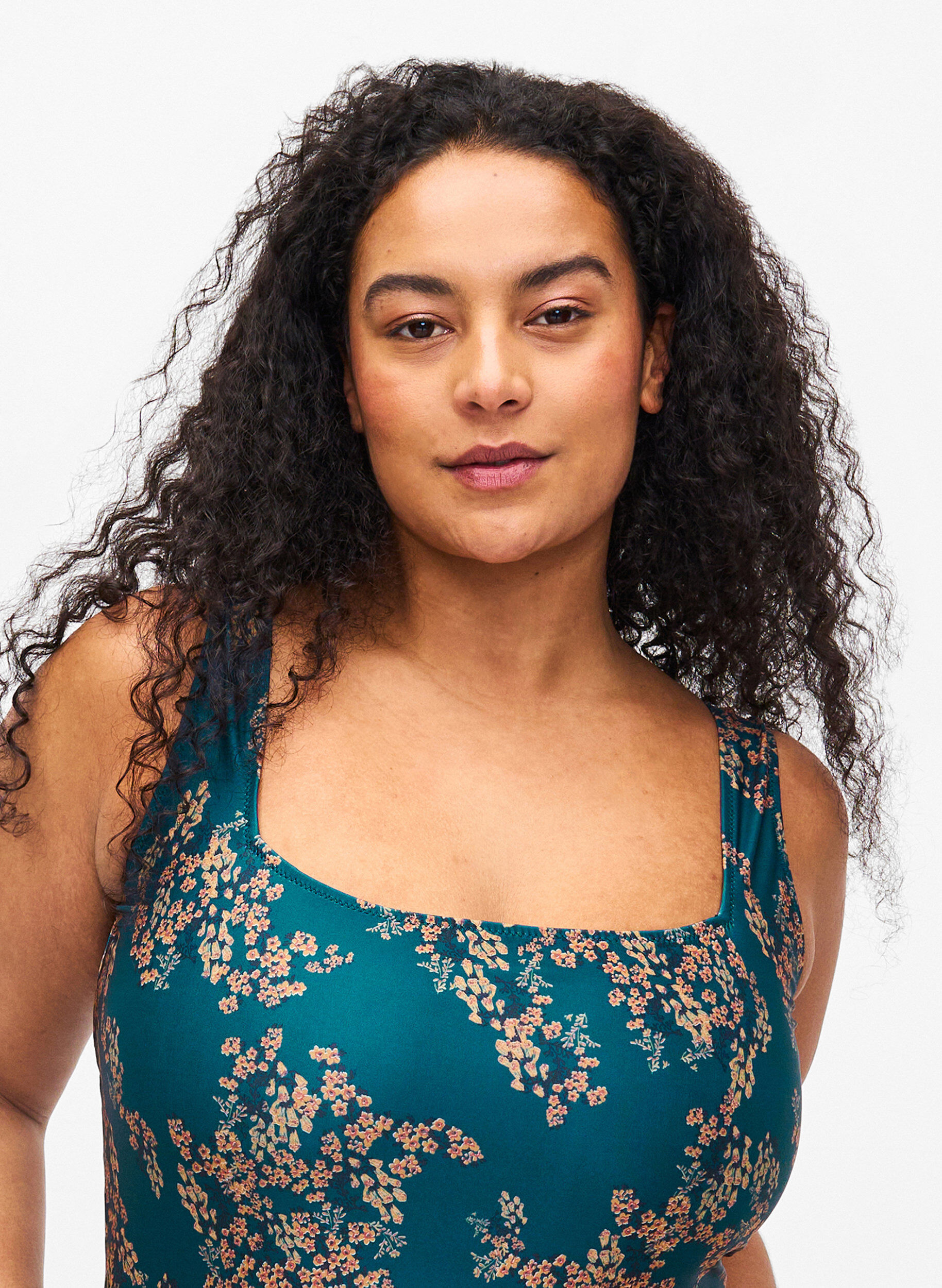 Zizzifashion Swimsuit with floral print, Zebra Flower, Model image number 2