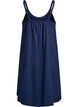Knee-length strap dress in organic cotton, Blue, Packshot image number 1