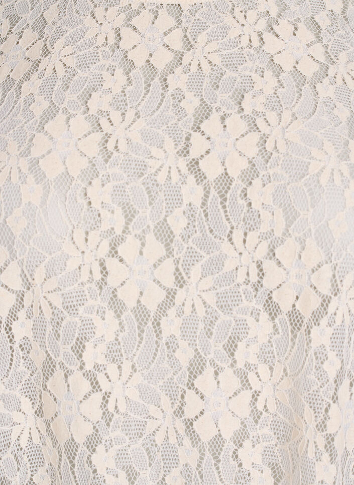 Lace blouse with 3/4 sleeves, Vanilla, Packshot image number 2