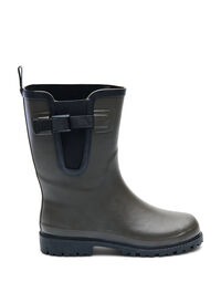 Long wide fit rubber boots