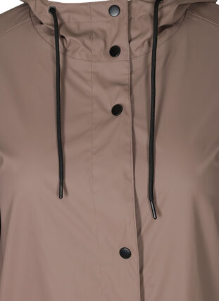 Hooded raincoat with taped seams, Iron, Packshot image number 2
