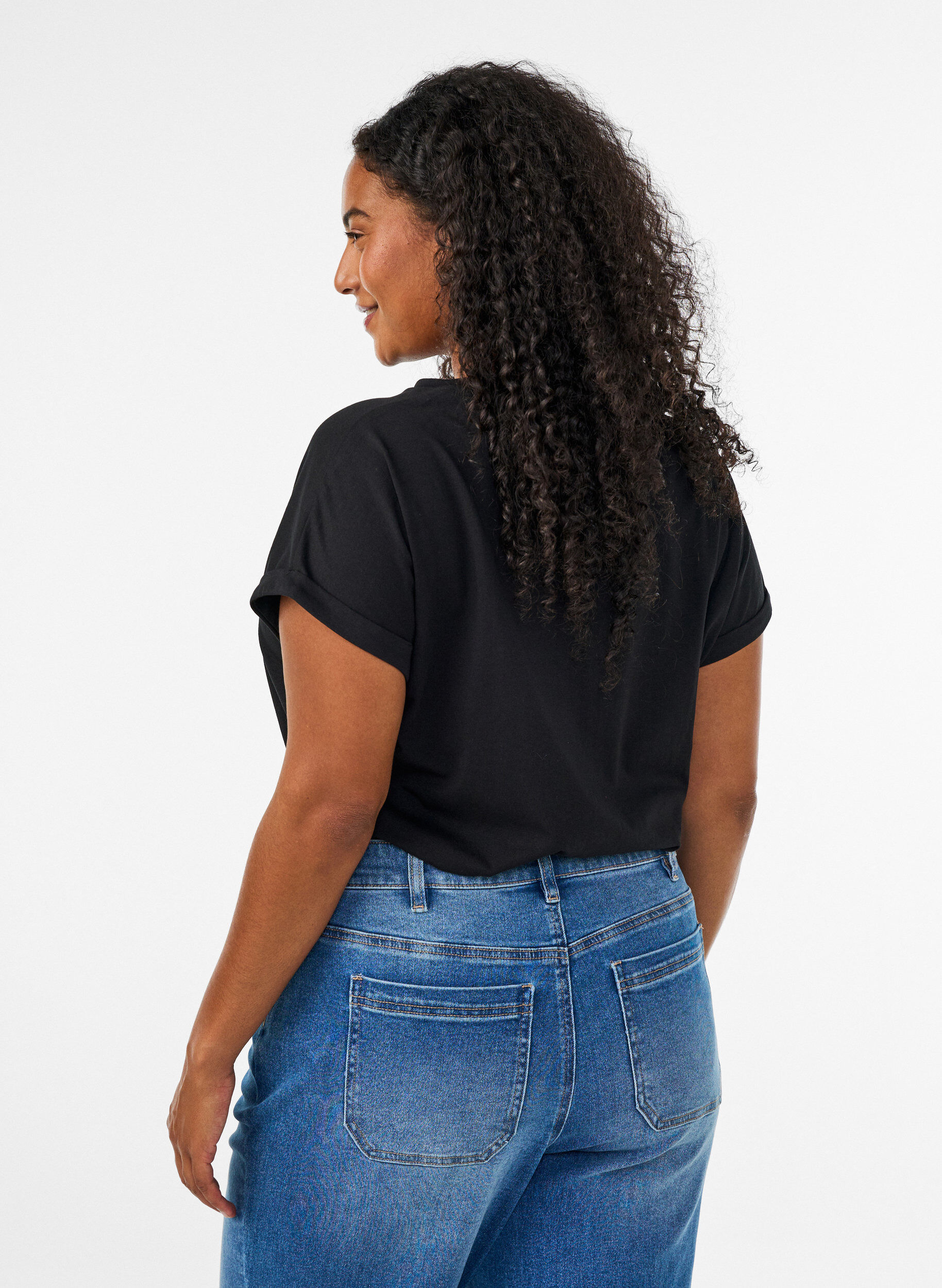 Zizzifashion2-pack short-sleeved t-shirts, Black, Model image number 2
