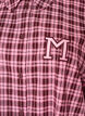 Long checked shirt with 3/4 sleeves, Pink, Packshot image number 2