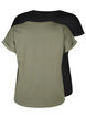 2-pack short-sleeved t-shirts, Green, Packshot image number 1