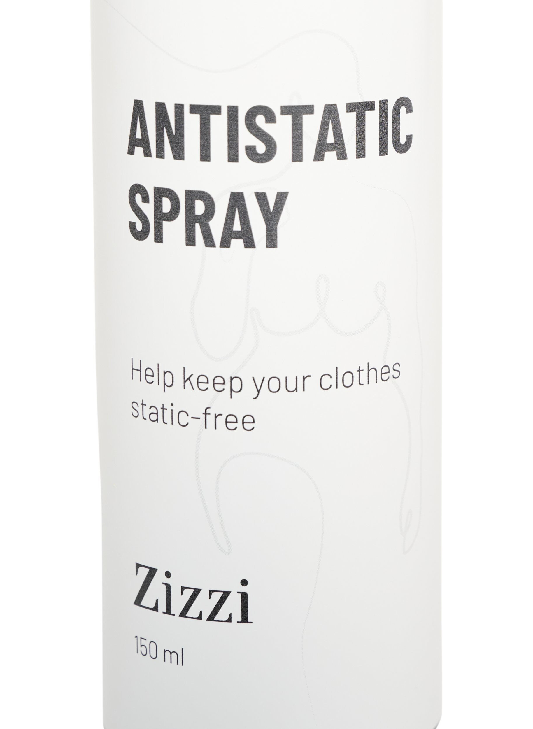 Zizzifashion Anti-static spray for clothes, Black, Packshot image number 1