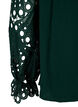 Viscose blouse with crochet sleeves, Scarab, Packshot image number 3