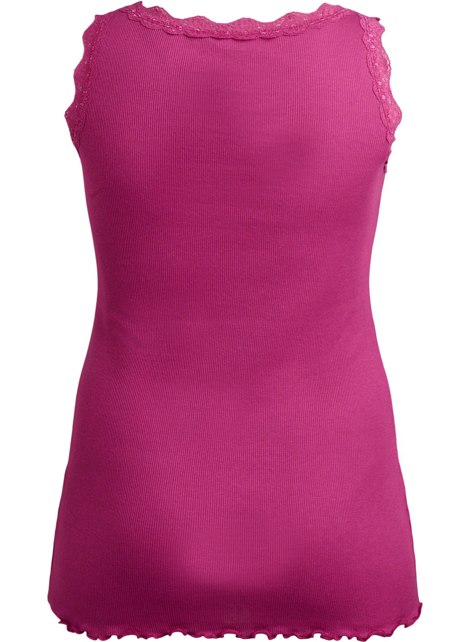 Zizzifashion Top with lace trim, Red, Packshot image number 1