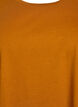 Short sleeve cotton blend T-shirt, Orange, Packshot image number 2