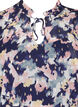 Tunic with floral print and lurex, Night Sky AOP Flower, Packshot image number 2