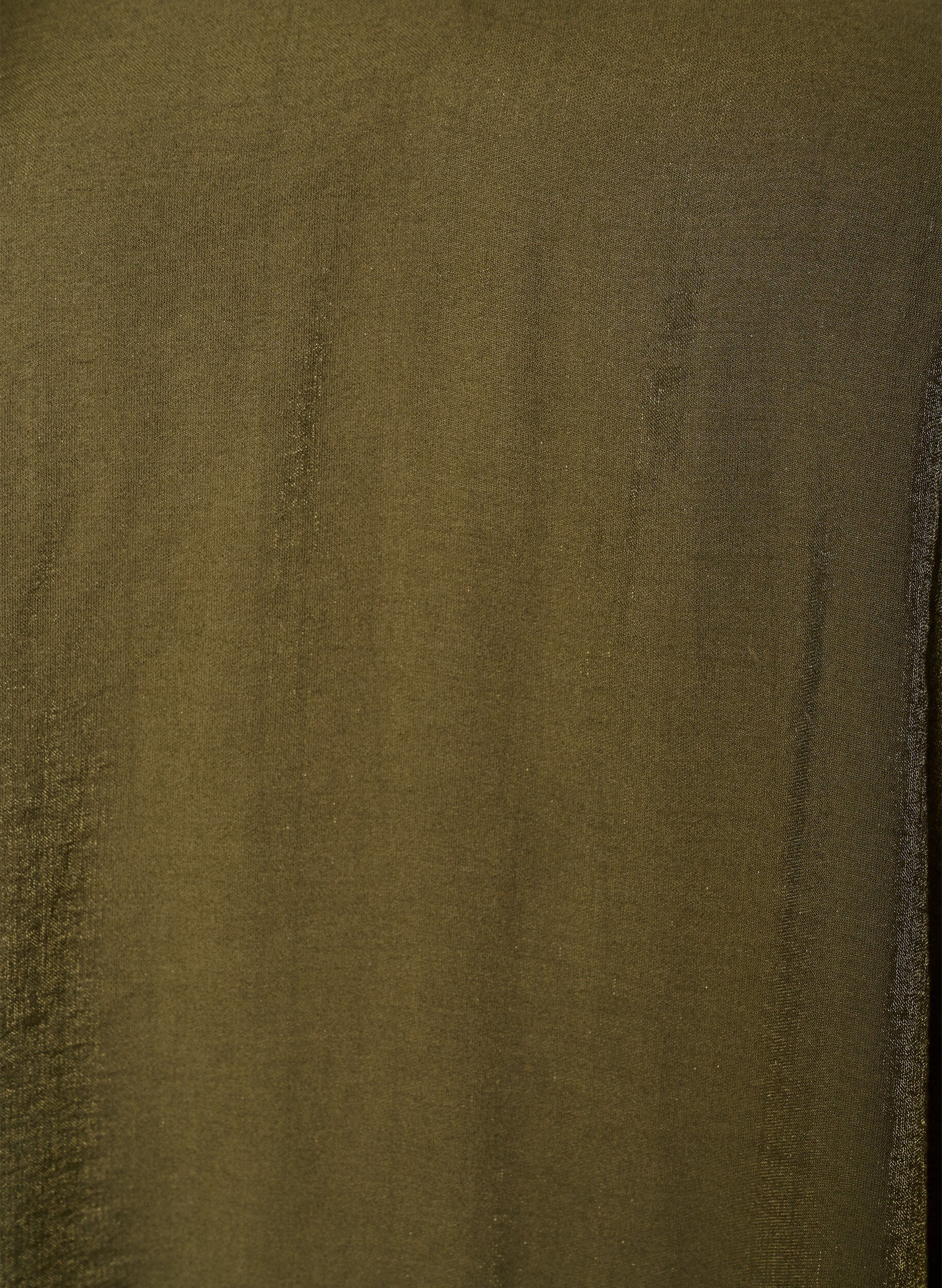 ZizzifashionShiny tunic with a V-neck and 3/4 sleeves, Green, Packshot image number 2