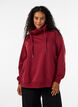 Sweatshirt with high collar and pockets, Red, Model image number 0
