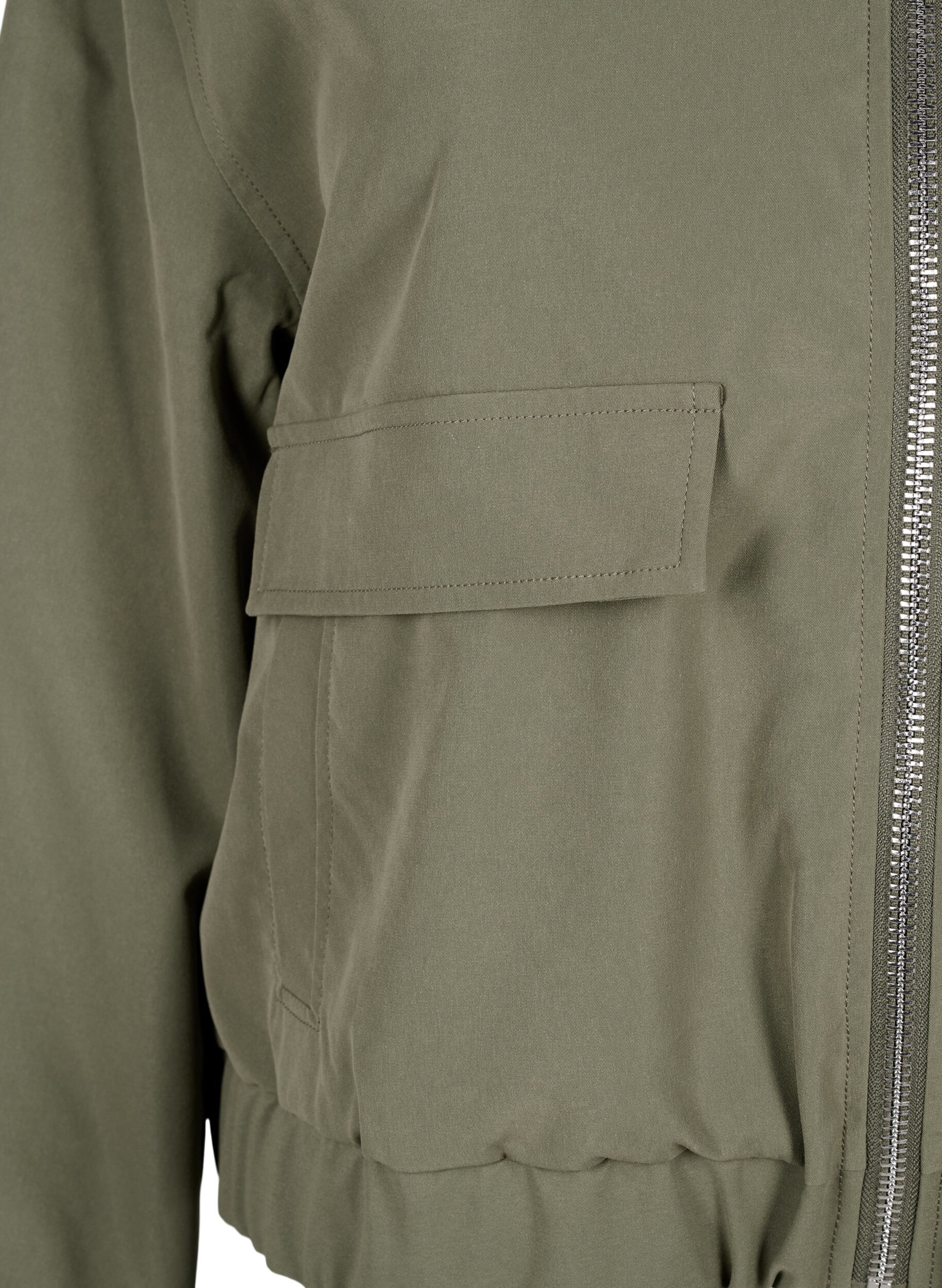 Zizzifashion Bomber jacket with collar and pockets, Green, Packshot image number 3