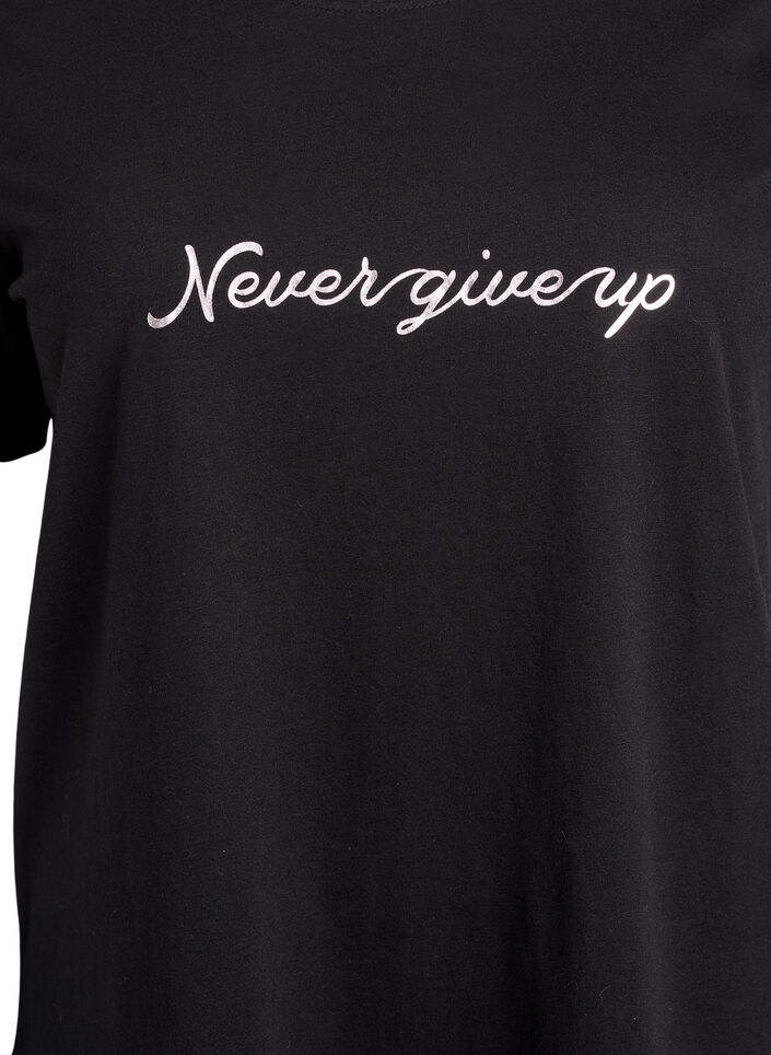T-shirt with motif, Black, Packshot image number 2