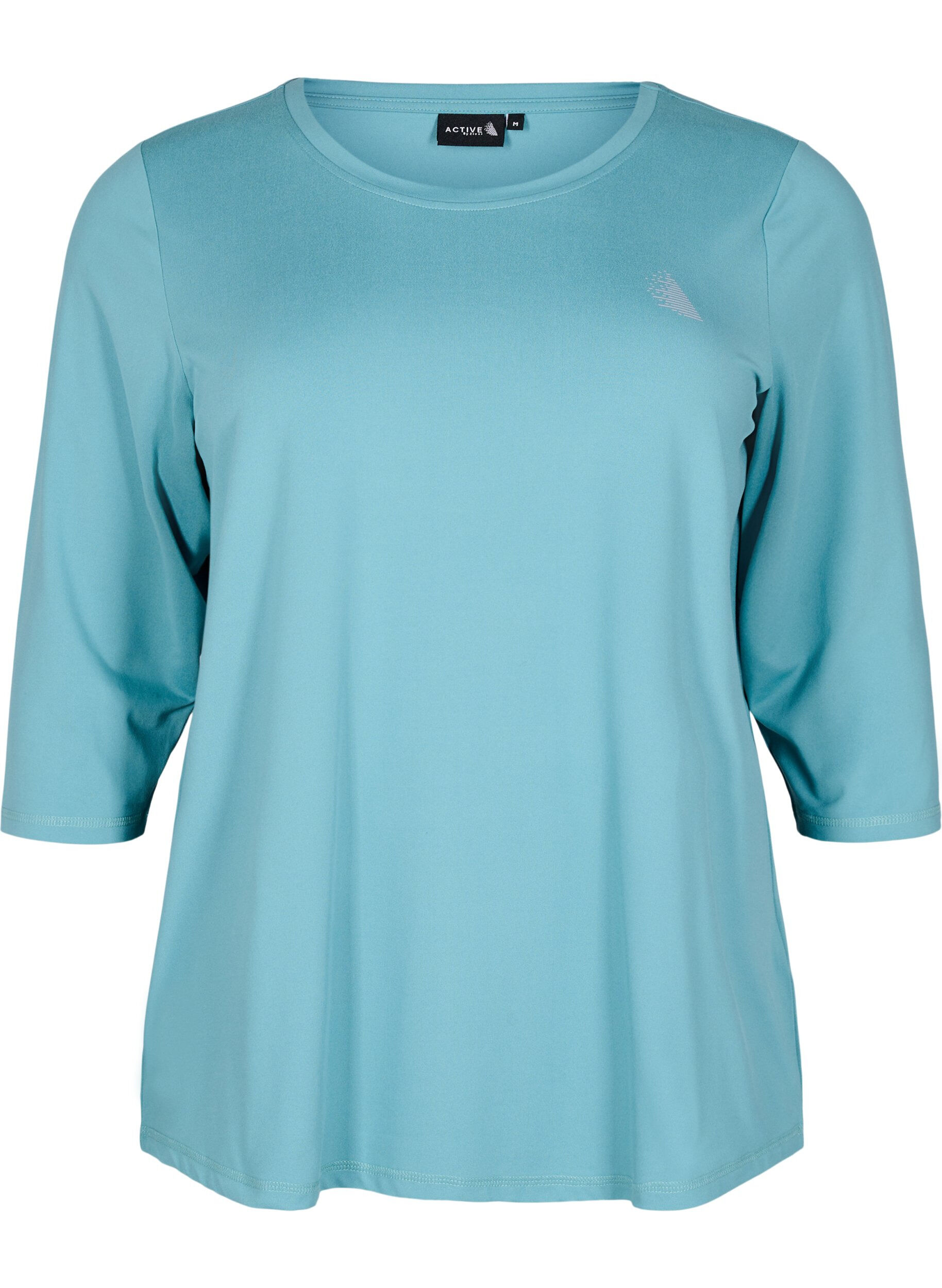Zizzifashion Workout top with 3/4 sleeves, Blue, Packshot image number 0