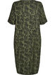 Midi-length jersey dress with tie belt at the waist, Green, Packshot image number 1