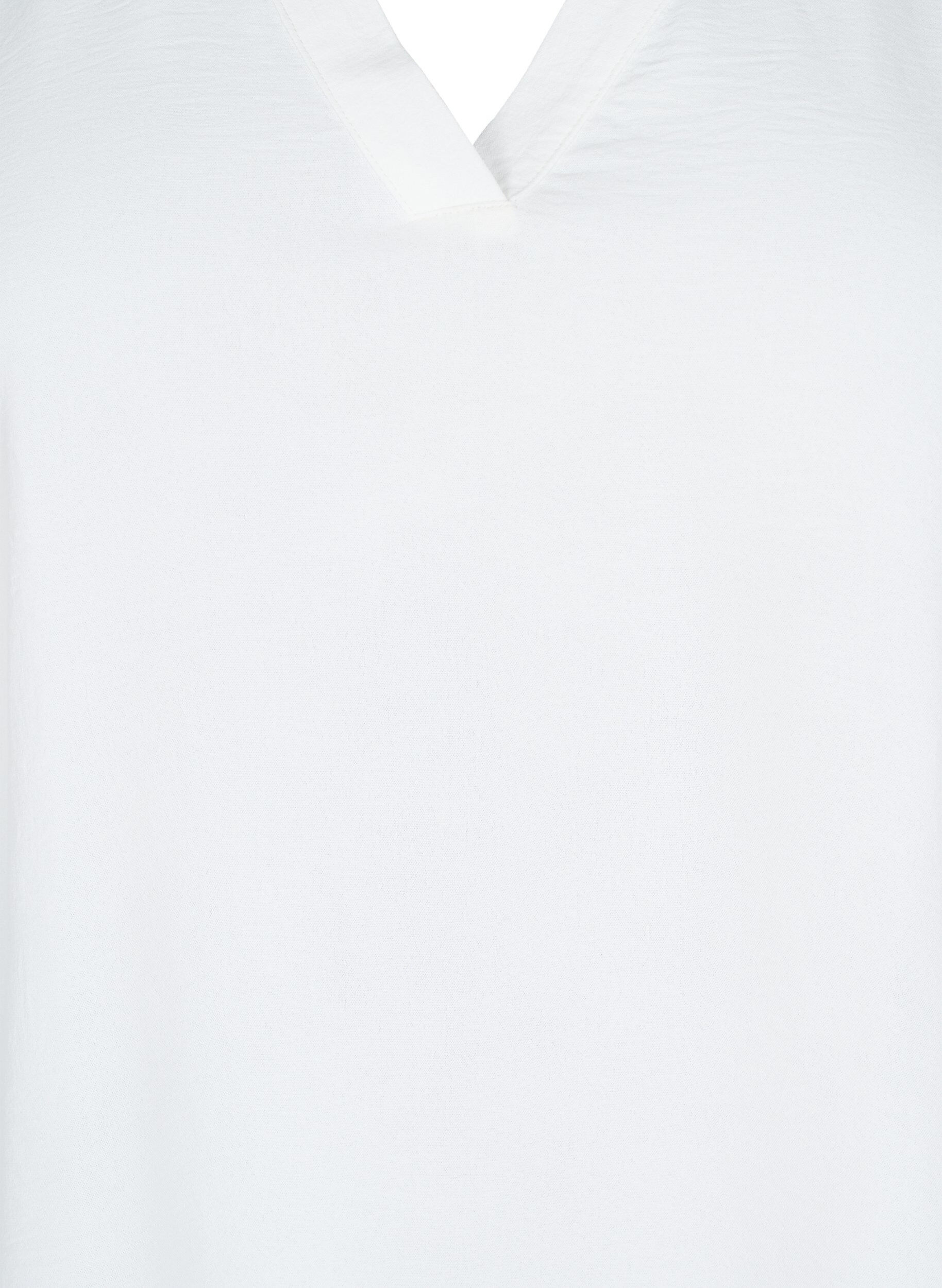 Zizzifashion Blouse with 3/4 sleeves, Vanilla, Packshot image number 2