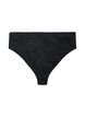 Brazilian bikini briefs in structured mesh, Black, Packshot image number 0
