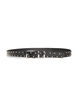 Faux leather belt with studs, Black, Packshot image number 0