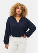 Plain colour top with v-neck, Navy Blazer, Model image number 0