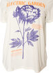 Cotton T-shirt with print, White, Packshot image number 2