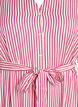 Ankle-length shirt dress with tie belt and stripes, Pink, Packshot image number 2