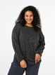 FLASH - Jersey blouse with long sleeves, Grey, Model image number 0