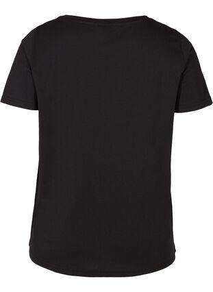 Short-sleeved t-shirt with print, Black w. Love, Packshot image number 1