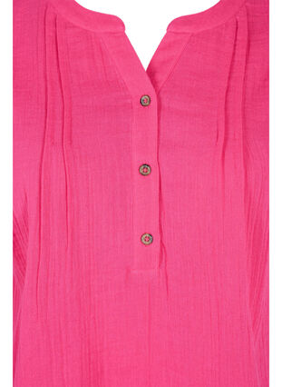 Cotton top with buttons, Beetroot, Packshot image number 2