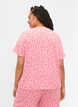 Printed viscose nightshirt, Rose, Model image number 2