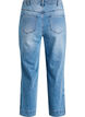 Cropped Kiana jeans with straight fit and button details, Light Blue, Packshot image number 1