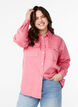 Denim shirt with chest pockets, Rose, Model image number 0