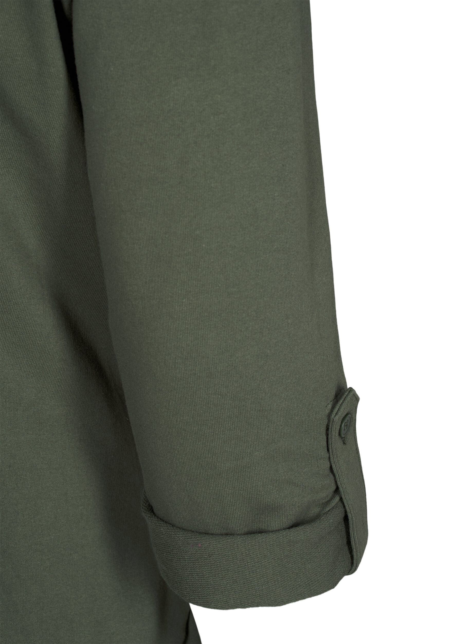 Zizzifashion Balloon dress with pockets, Green, Packshot image number 3