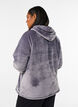 Velour hoodie with kangaroo pocket, Grey, Model image number 2