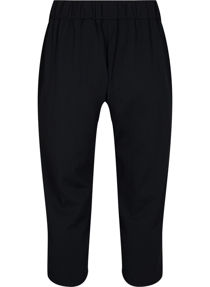 Ankle length trousers with loose fit, Black, Packshot image number 1