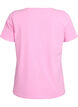 Basic plain cotton t-shirt, Pink, Packshot image number 1