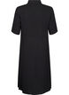 Midi shirt dress with short sleeves, Black, Packshot image number 1