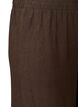 Wide-leg linen and viscose trousers, Brown, Packshot image number 2