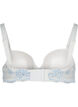 Underwired bra with lace, Tofu w. blue, Packshot image number 1
