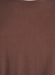 FLASH - Short-sleeved woven blouse with round neck, Brown, Packshot image number 2