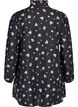 Floral tunic in lyocell, Black, Packshot image number 1