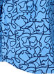 Long-sleeved blouse with pattern and buttons, Light Blue, Packshot image number 3