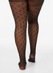 Tights in 25 denier with hearts, Black, Packshot image number 2